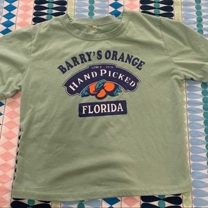 shein/romwe barry’s oranges crop top!